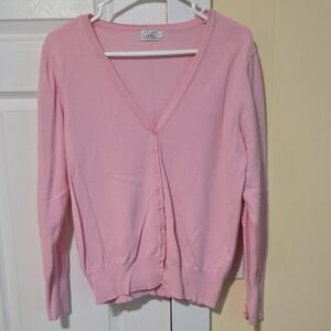 Cielo Soft Pink V-Neck Cardigan